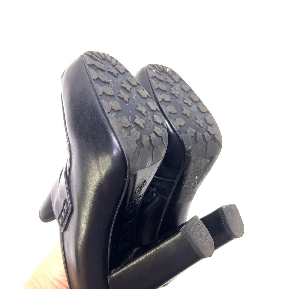 Proenza Schouler Penny Leather Platform Shoes Black Y2K Heels 38 EU / 7.5 US - Picture 8 of 12